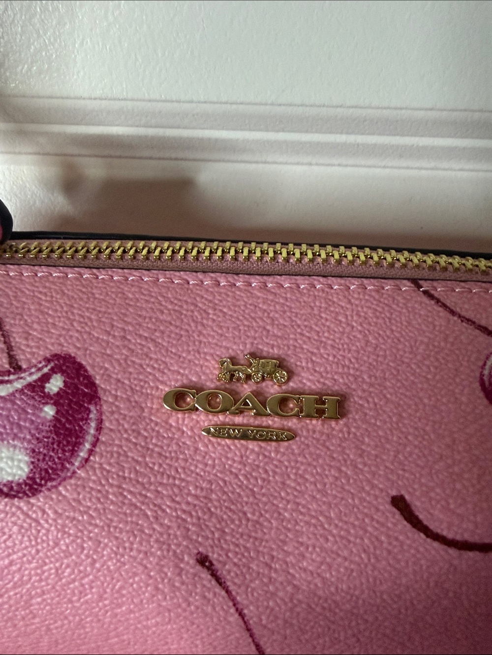 Coach Pink Cherry Barrel Mini Bag with Magenta Trim - Picture 2 of 9